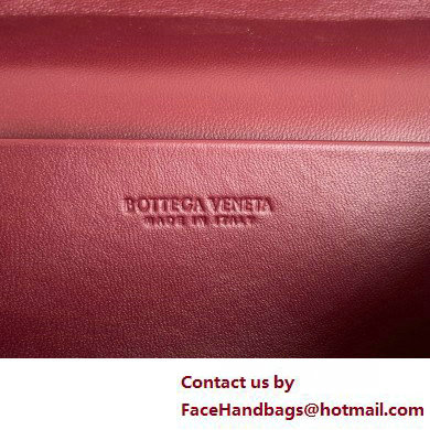 Bottega Veneta Intrecciato leather BANG BANG vanity case CHERRY 2025