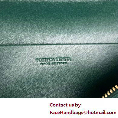 Bottega Veneta Intrecciato leather BANG BANG vanity case DARK GREEN 2025