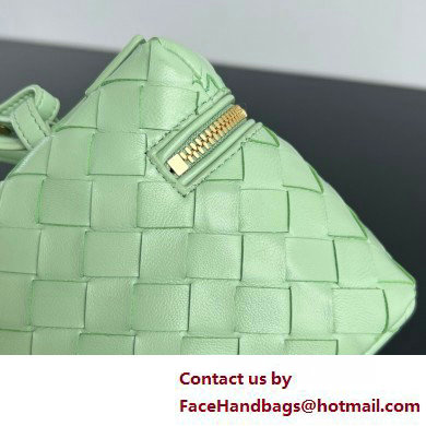 Bottega Veneta Intrecciato leather BANG BANG vanity case FRESH MINT 2025