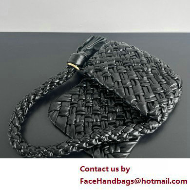 Bottega Veneta Intrecciato leather Kalimero Citta SHOULDER BAG BLACK 2025