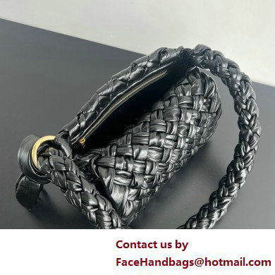 Bottega Veneta Intrecciato leather Kalimero Citta SHOULDER BAG BLACK 2025