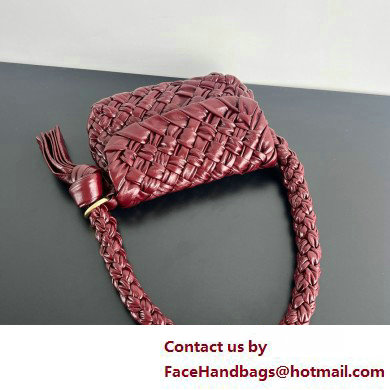 Bottega Veneta Intrecciato leather Kalimero Citta SHOULDER BAG Barolo 2025