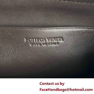 Bottega Veneta Intrecciato metallic leather pouch kaki 2025