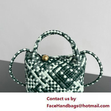 Bottega Veneta white/green calfskin Mini Tosca bag 2025 - Click Image to Close