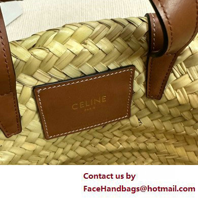 CELINEMEDIUM CLASSIC PANIER in Palm leaves and Calfskin Tan 2025