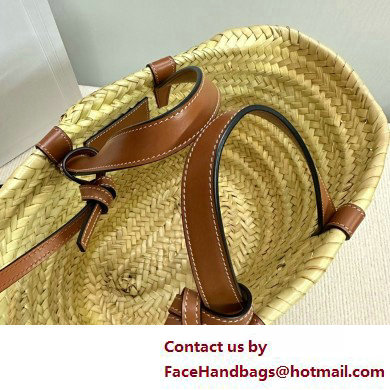 CELINEMEDIUM CLASSIC PANIER in Palm leaves and Calfskin Tan 2025