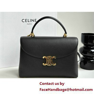 CELINE MEDIUM NINO BAG in SUPPLE CALFSKIN BLACK 2025 - Click Image to Close