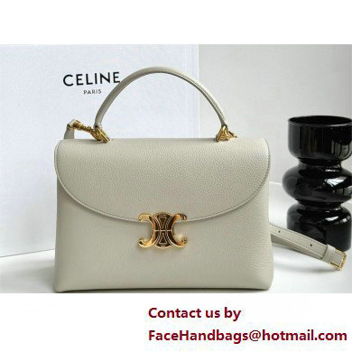 CELINE MEDIUM NINO BAG in SUPPLE CALFSKIN GRAY 2025