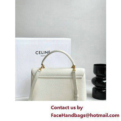 CELINE MEDIUM NINO BAG in SUPPLE CALFSKIN WHITE 2025