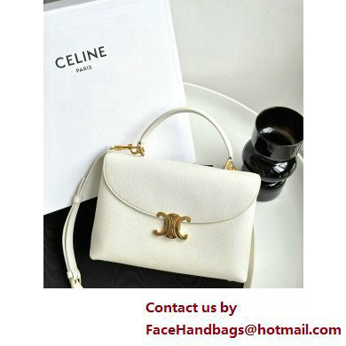 CELINE MEDIUM NINO BAG in SUPPLE CALFSKIN WHITE 2025