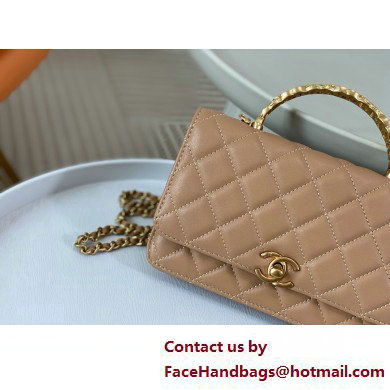 CHANEL KHAKIWallet on Chain IN Shiny Lambskin AP3944 2025