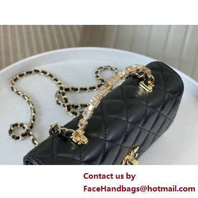 CHANEL LAMBSKIN Clutch with Chain AP3797 black 2025