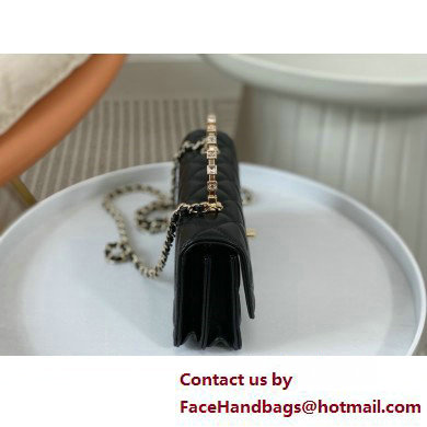 CHANEL LAMBSKIN Clutch with Chain AP3797 black 2025