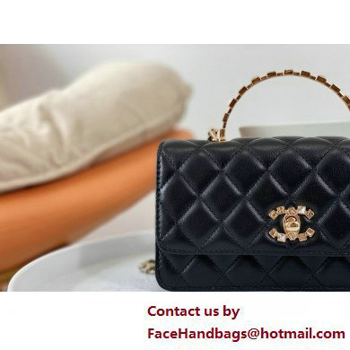 CHANEL LAMBSKIN Clutch with Chain AP3797 black 2025