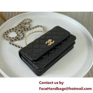 CHANEL LAMBSKIN Clutch with Chain AP3797 black 2025