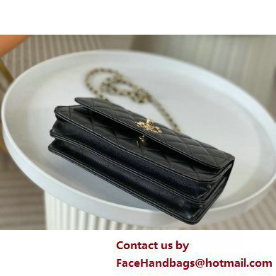 CHANEL LAMBSKIN Clutch with Chain AP3797 black 2025