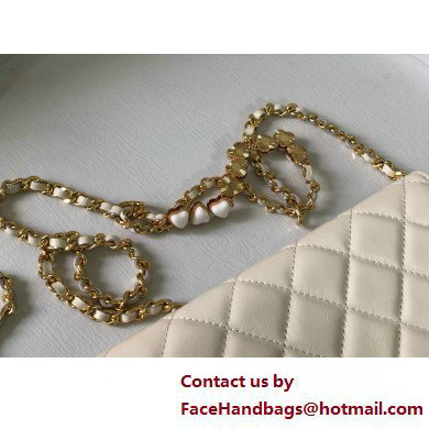 CHANEL Wallet on Chain IN Shiny Crumpled Calfskin AP3785 WHITE 2025