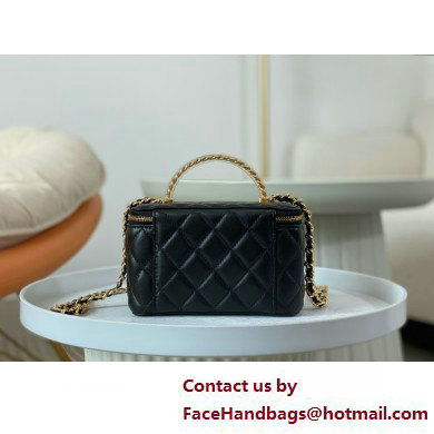 CHANEL lambskin Clutch with Chain AP3768 black 2025 - Click Image to Close