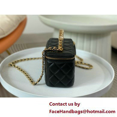 CHANEL lambskin Clutch with Chain AP3768 black 2025