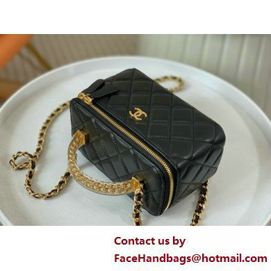 CHANEL lambskin Clutch with Chain AP3768 black 2025