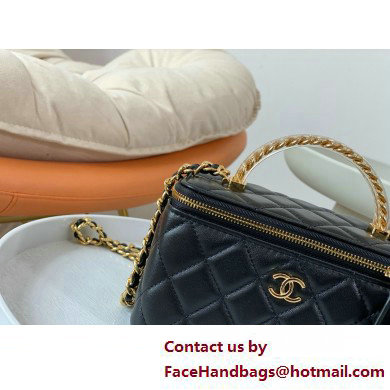 CHANEL lambskin Clutch with Chain AP3768 black 2025