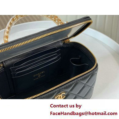 CHANEL lambskin Clutch with Chain AP3768 black 2025