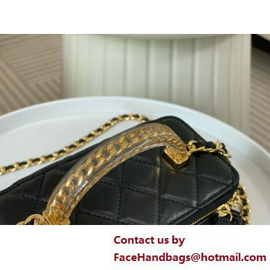 CHANEL lambskin Clutch with Chain AP3768 black 2025