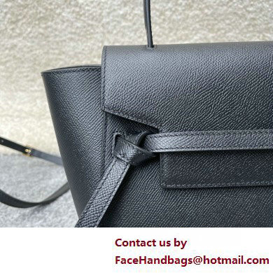 CelineNano Belt bag in grained calfskin black 2025