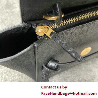 CelineNano Belt bag in grained calfskin black 2025