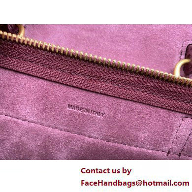 CelineNano Belt bag in grained calfskin burgundy 2025