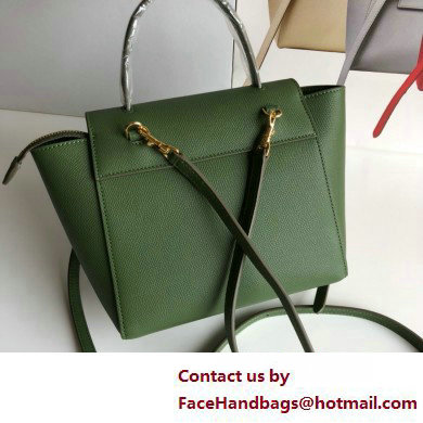 CelineNano Belt bag in grained calfskin green 01 2025