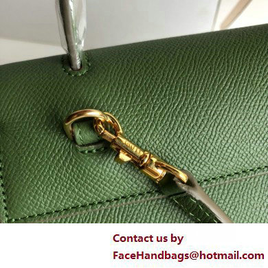 CelineNano Belt bag in grained calfskin green 01 2025