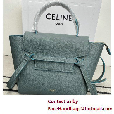 CelineNano Belt bag in grained calfskin green 02 2025