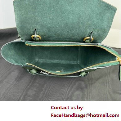 CelineNano Belt bag in grained calfskin green 03 2025