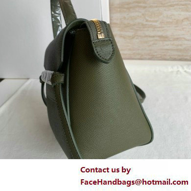 CelineNano Belt bag in grained calfskin green 04 2025