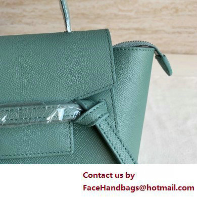 CelineNano Belt bag in grained calfskin green 06 2025