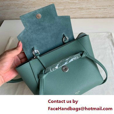 CelineNano Belt bag in grained calfskin green 06 2025