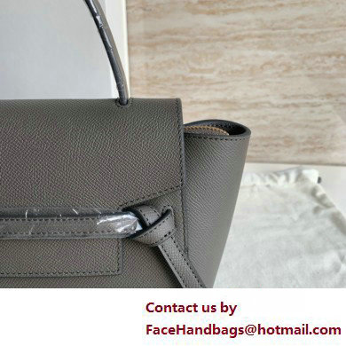 CelineNano Belt bag in grained calfskin gris etain 2025