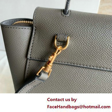 CelineNano Belt bag in grained calfskin gris etain 2025