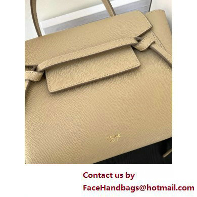 CelineNano Belt bag in grained calfskin khaki 2025