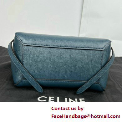 CelineNano Belt bag in grained calfskin navy blue 2025