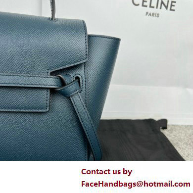 CelineNano Belt bag in grained calfskin navy blue 2025