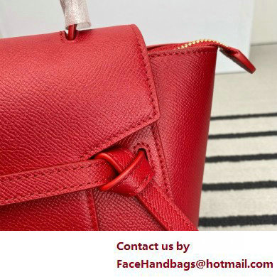 CelineNano Belt bag in grained calfskin red 2025 - Click Image to Close