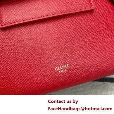 CelineNano Belt bag in grained calfskin red 2025