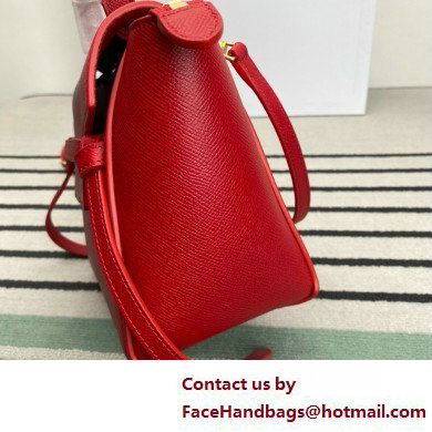 CelineNano Belt bag in grained calfskin red 2025