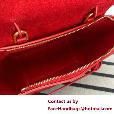 CelineNano Belt bag in grained calfskin red 2025