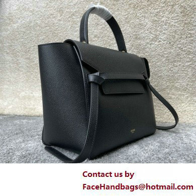 Celine MICRO Belt bag in grained calfskin BLACK 2025