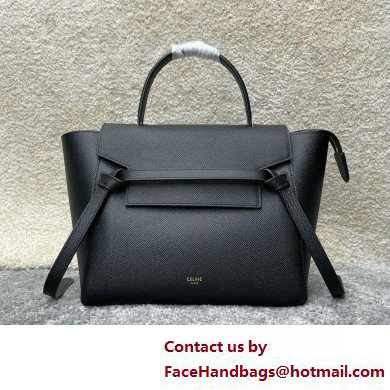 Celine MICRO Belt bag in grained calfskin BLACK 2025