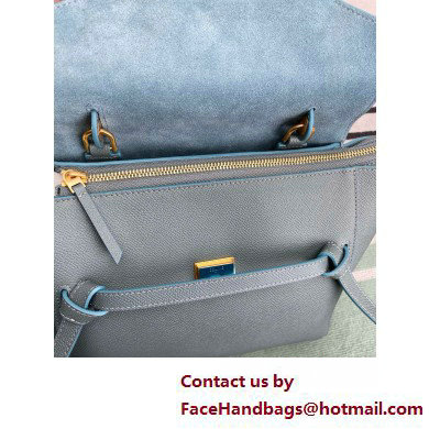 Celine MICRO Belt bag in grained calfskin BLUE 01 2025