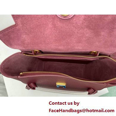 Celine MICRO Belt bag in grained calfskin BURGUNDY 2025